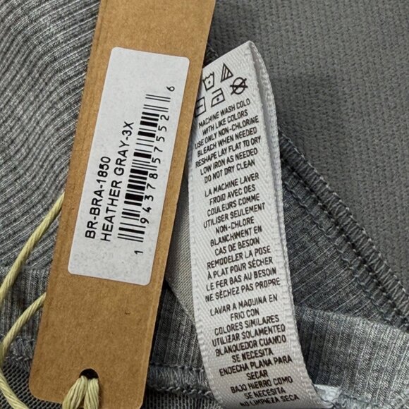 SKIMS Soft Lounge Bralette Team USA Heather Gray 3X - Picture 6 of 8